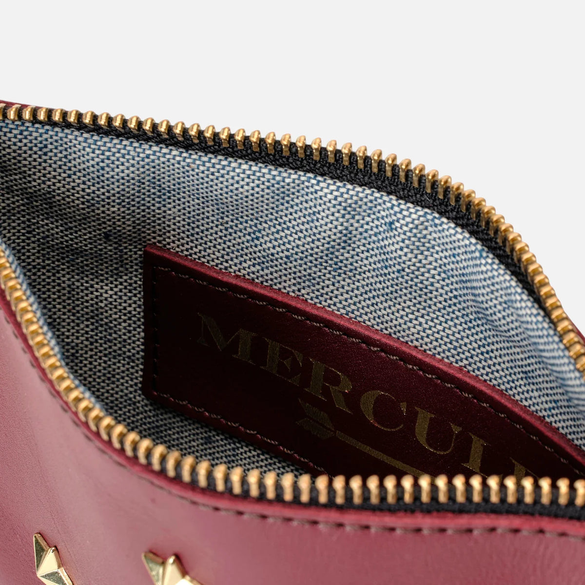 WALLET STARS BURGUNDY