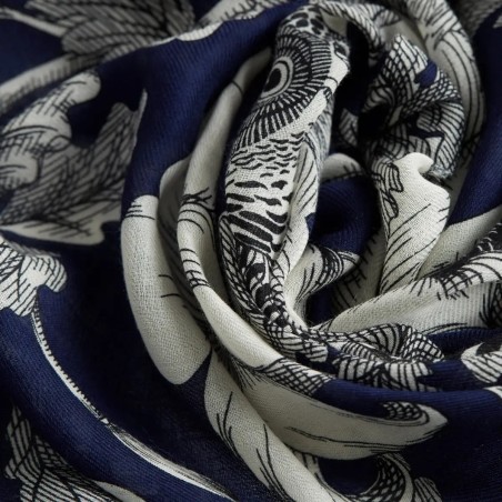 Bufanda Inoui archimede azul marino