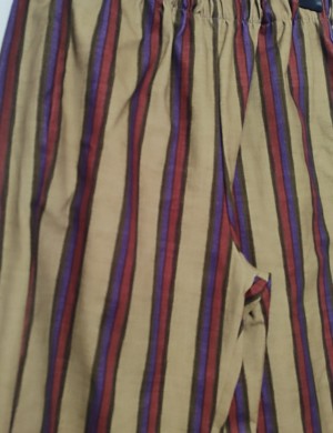 Pantalón MULTIRAYAS Beige y Azul Rojo