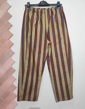 Pantalón MULTIRAYAS Beige y Azul Rojo 2