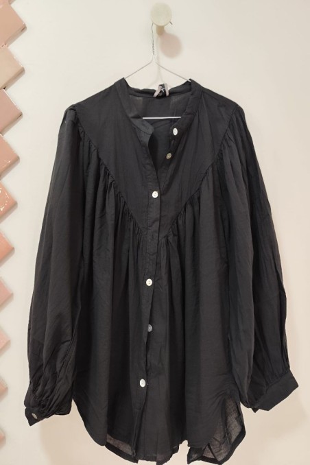 Camisa Corte PIco Negra