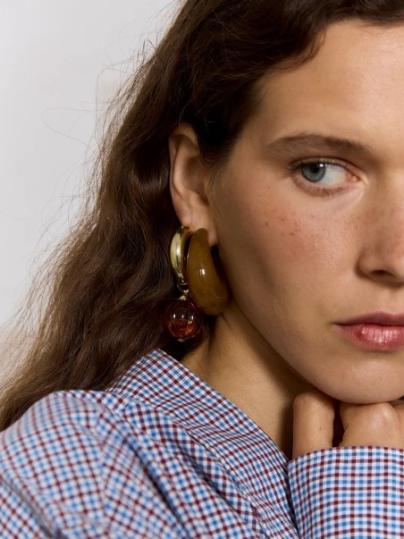 Pendientes LLINT Marrón