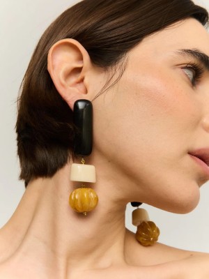 Pendientes LIPSTICK Negro 2