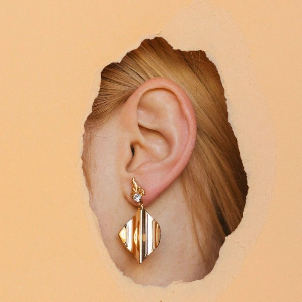 Pendientes ROMBOS Oro