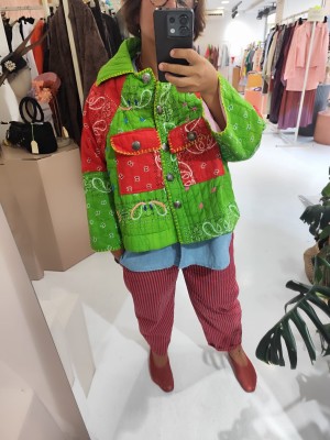 Cazadora bicolor bandana 2