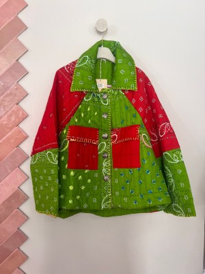 Cazadora bicolor bandana