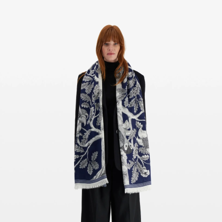 Bufanda Inoui archimede azul marino