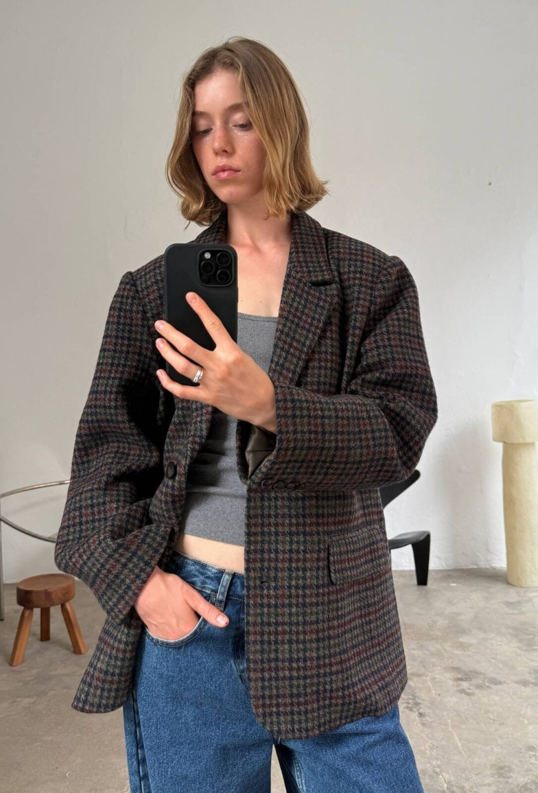 Blazer Solvej Cuadros Multi