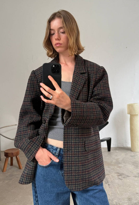 Blazer Solvej Cuadros Multi