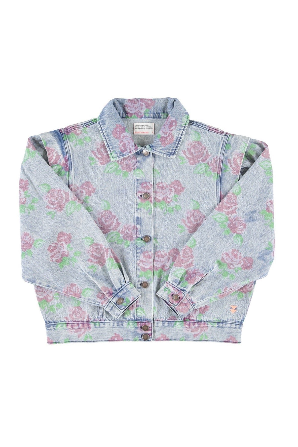 Chaqueta Jeans Flores