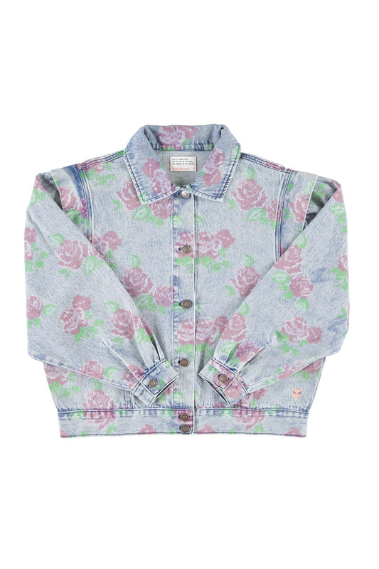Chaqueta Jeans Flores
